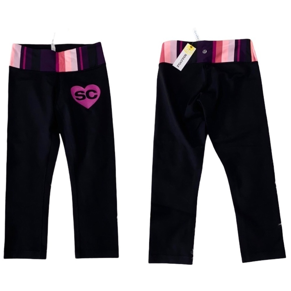 Lululemon x Soul Cycle | Wunder Under Crop Stripe - Size 8